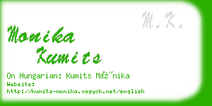 monika kumits business card